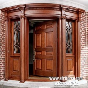 Model Pintu Depan Satu Daun Lengkung Ke Depan