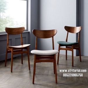Kursi Cafe Minimalis Modern Kayu Jati