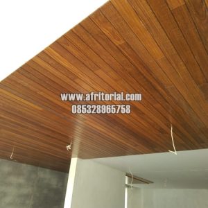 Plafon Kayu Minimalis Modern Berkualitas Cocok Untuk Langit-langit Villa