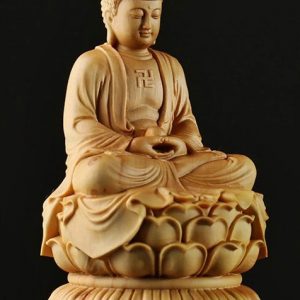 Patung Kayu Buddha Siddhartha Gautama